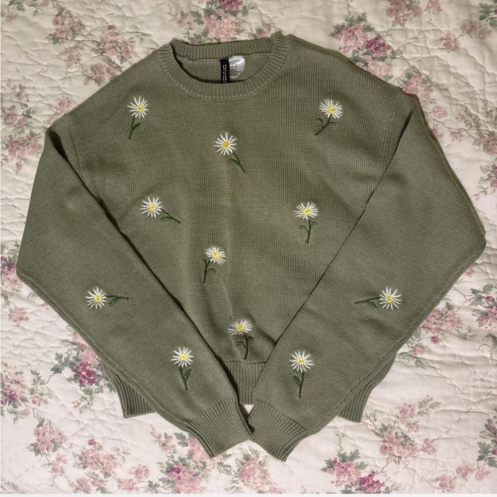H&M embroidered sweater